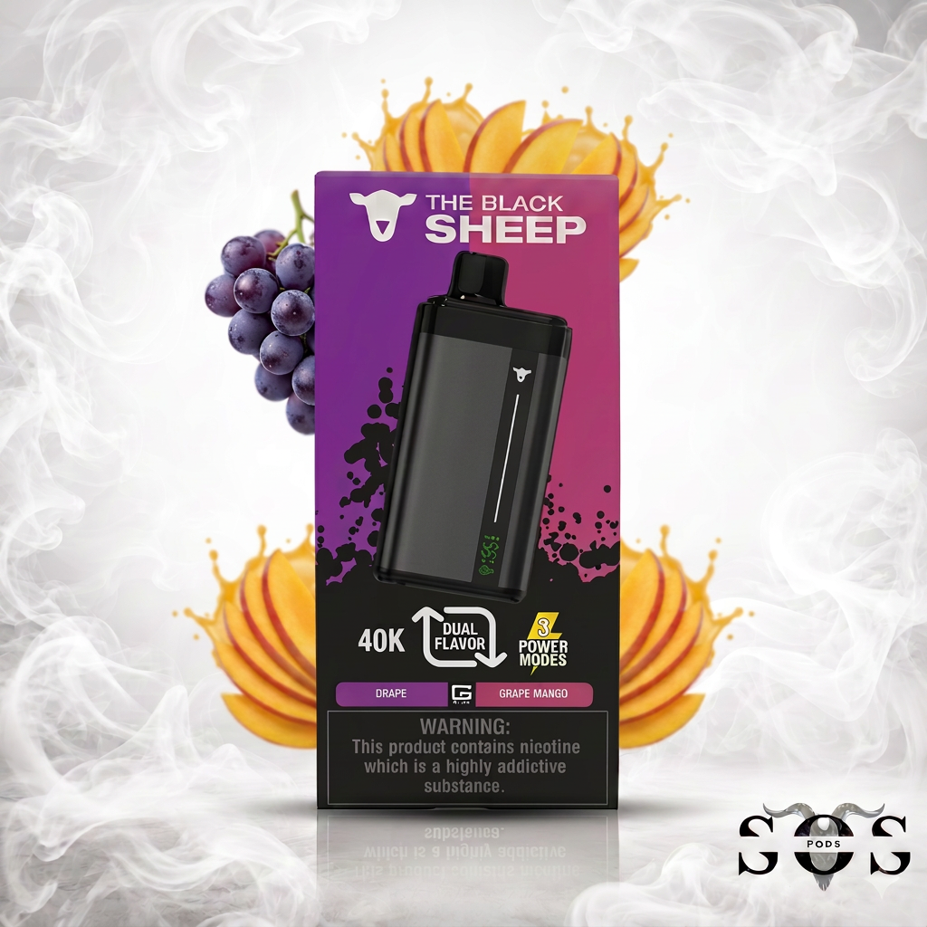BLACK SHEEP 40K DUAL TANK GRAPE - GRAPE MANGO