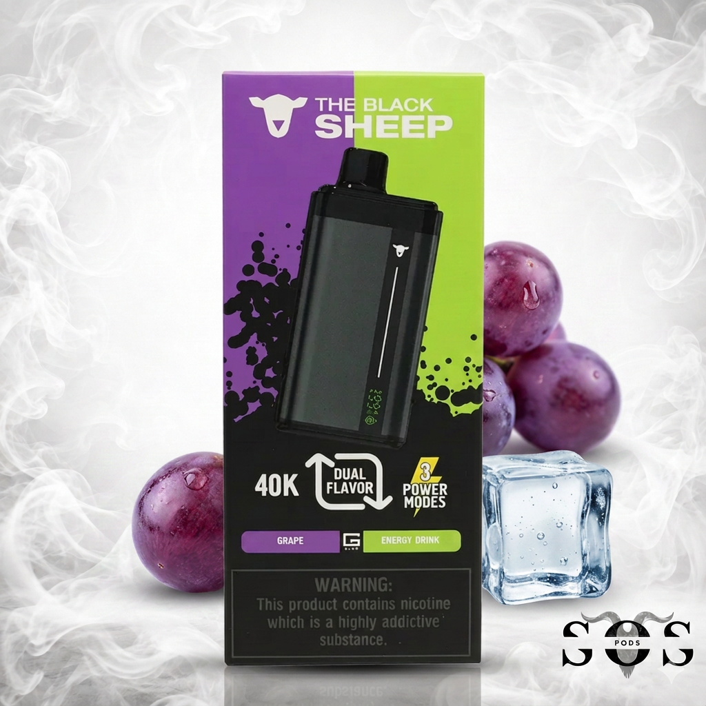 BLACK SHEEP 40K DUAL TANK GRAPE - ENERGY DRINK