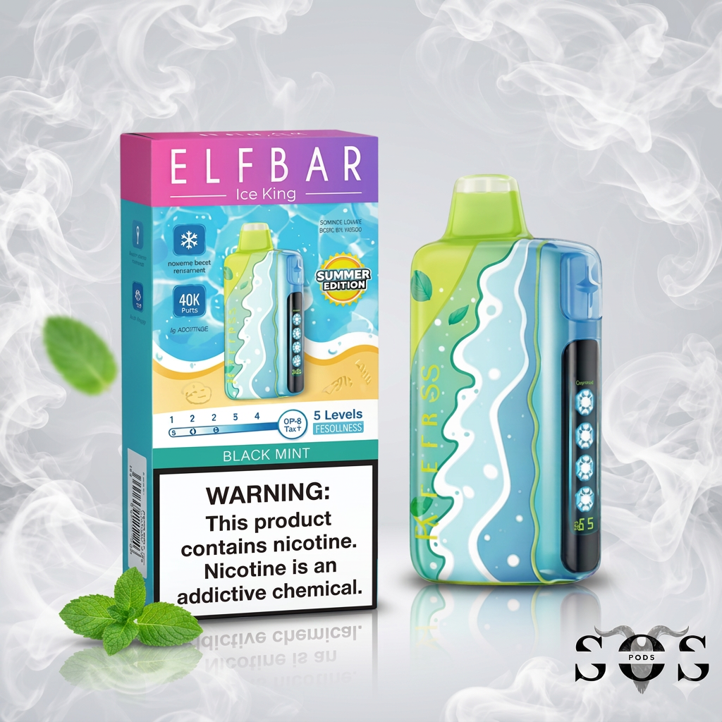 ELF BAR 40K ICE KING (SUMMER EDITION) BLACK MINT