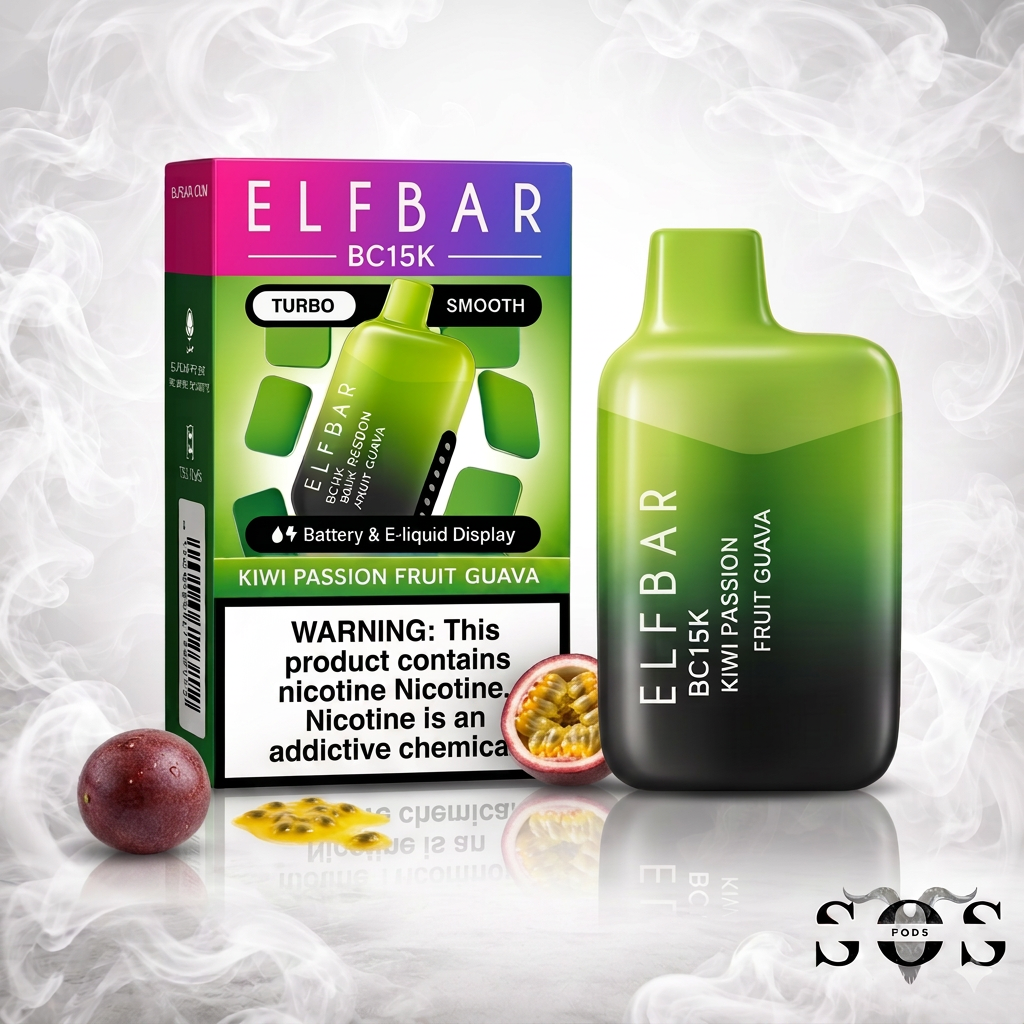 ELF BAR BC 15K KIWI PASSION FRUIT GUAVA