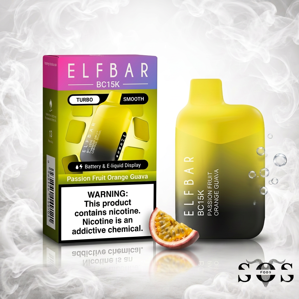 ELF BAR BC 15K PASSION FRUIT ORANGE GUAVA