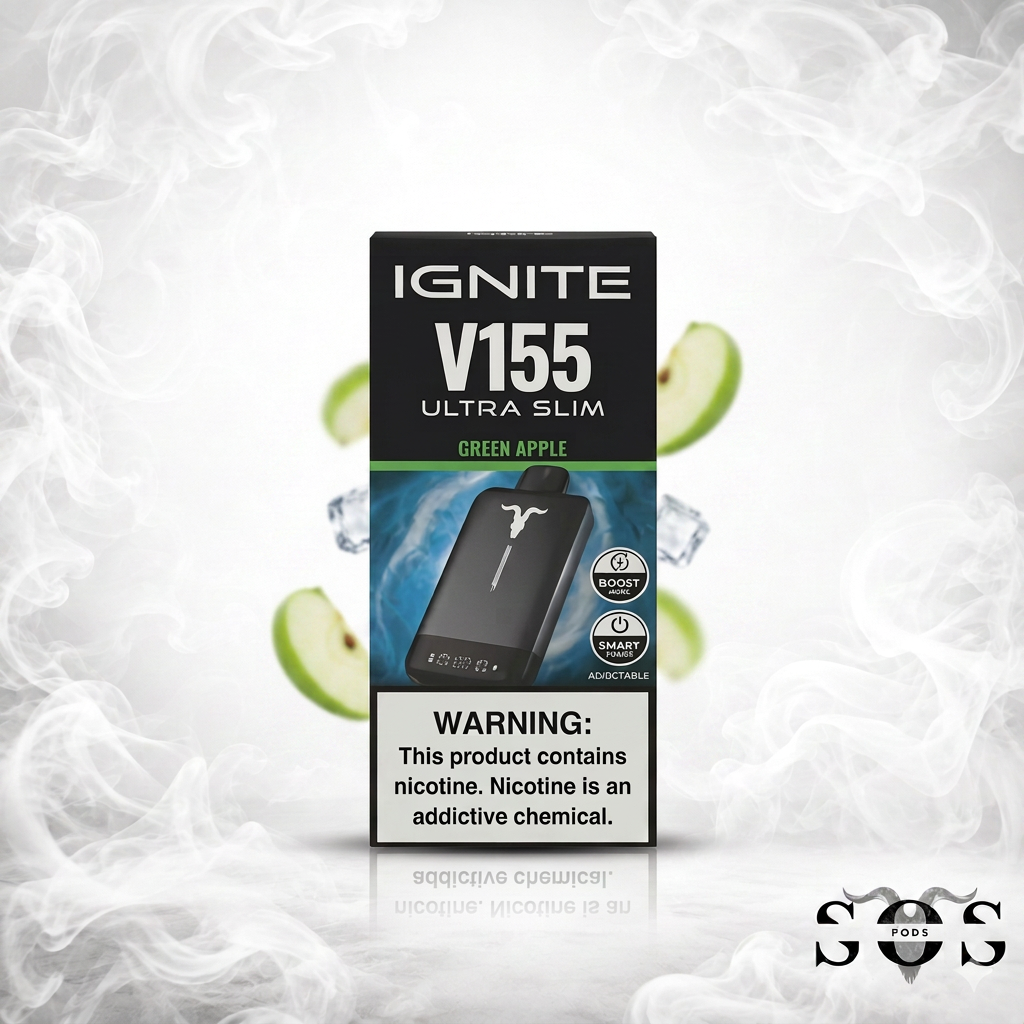 IGNITE V155 ULTRA SLIM GREEN APPLE