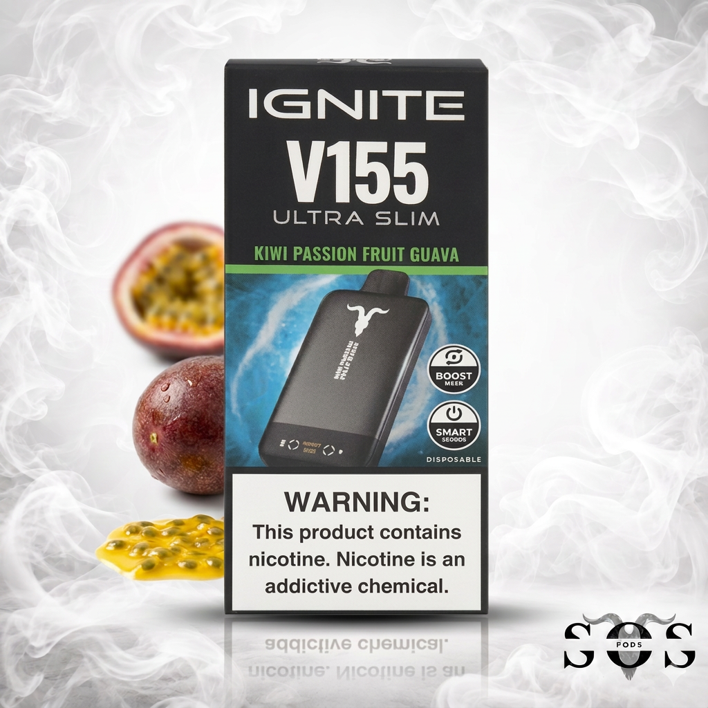 IGNITE V155 ULTRA SLIM KIWI PASSION FRUIT GUAVA