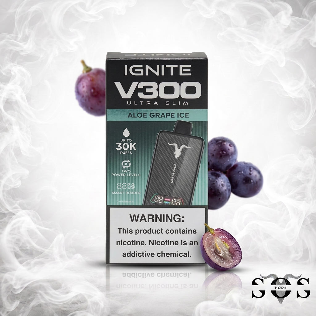IGNITE V300 ULTRA SLIM ALOE GRAPE ICE
