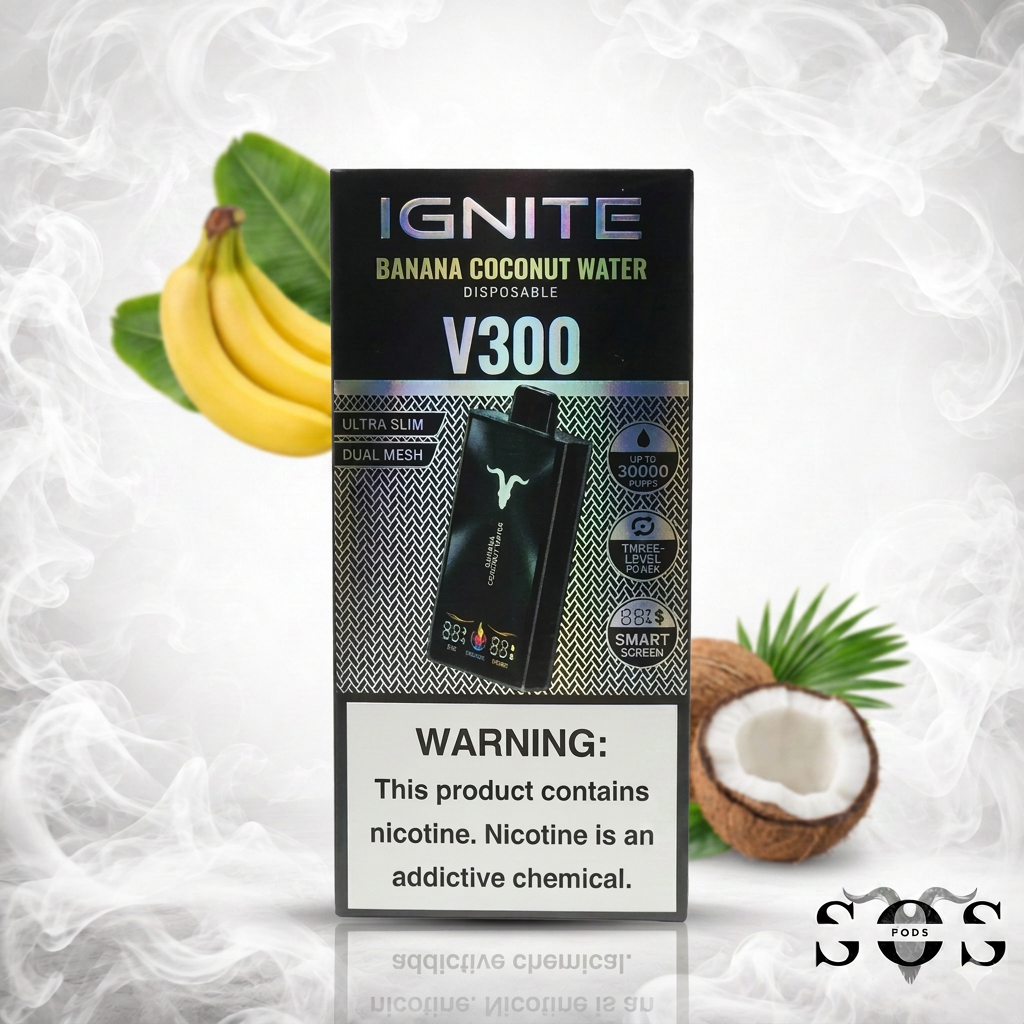 IGNITE V300 BANANA COCONUT WATER