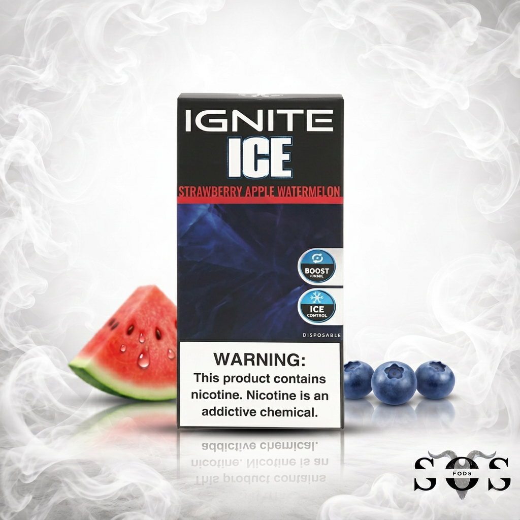 IGNITE V400 PRATA ICE STRAWBERRY APPLE WATERMELON