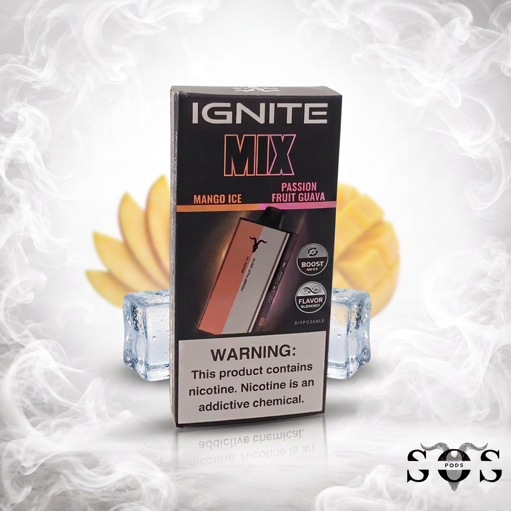 IGNITE V400 V-MIX MANGO ICE - PASSION FRUIT GUAVA