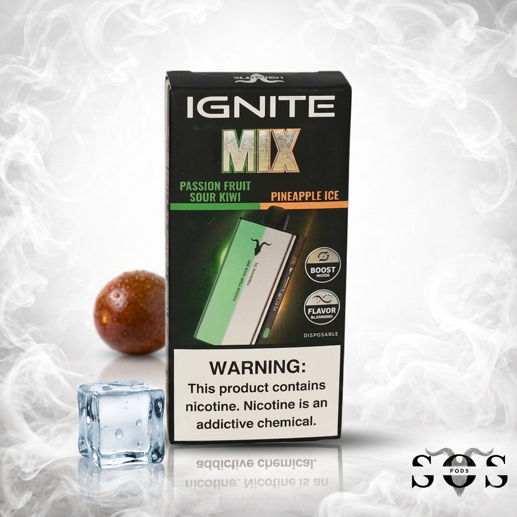 IGNITE V400 V MIX PASSION SOUR KIWI - PINEAPPLE ICE