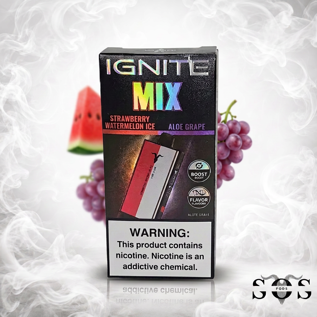 IGNITE V400 V-MIX STRAWBERRY WATERMELON - ALOE GRAPE