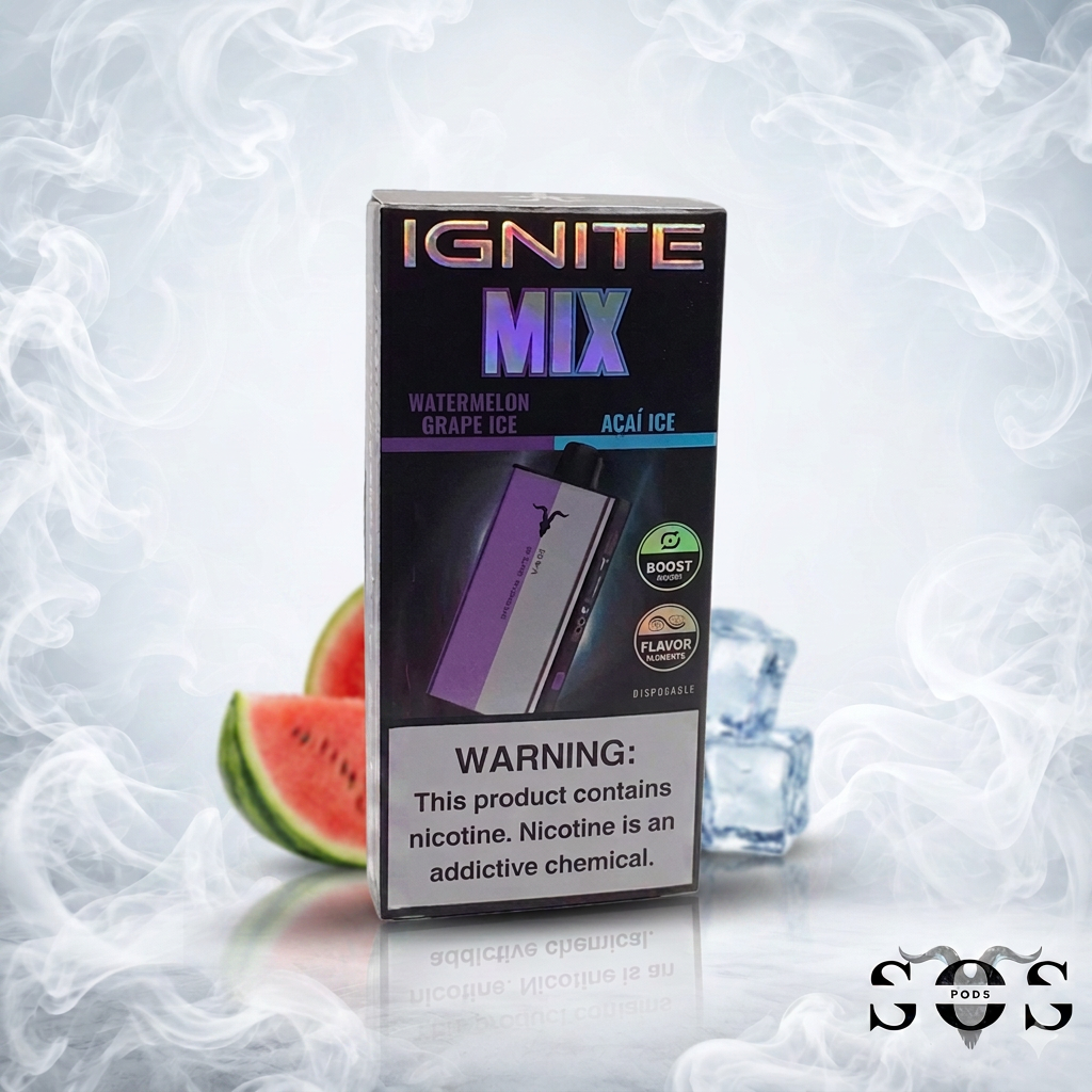 IGNITE V400 V-MIX WATERMELON GRAPE ICE - AÇAÍ ICE