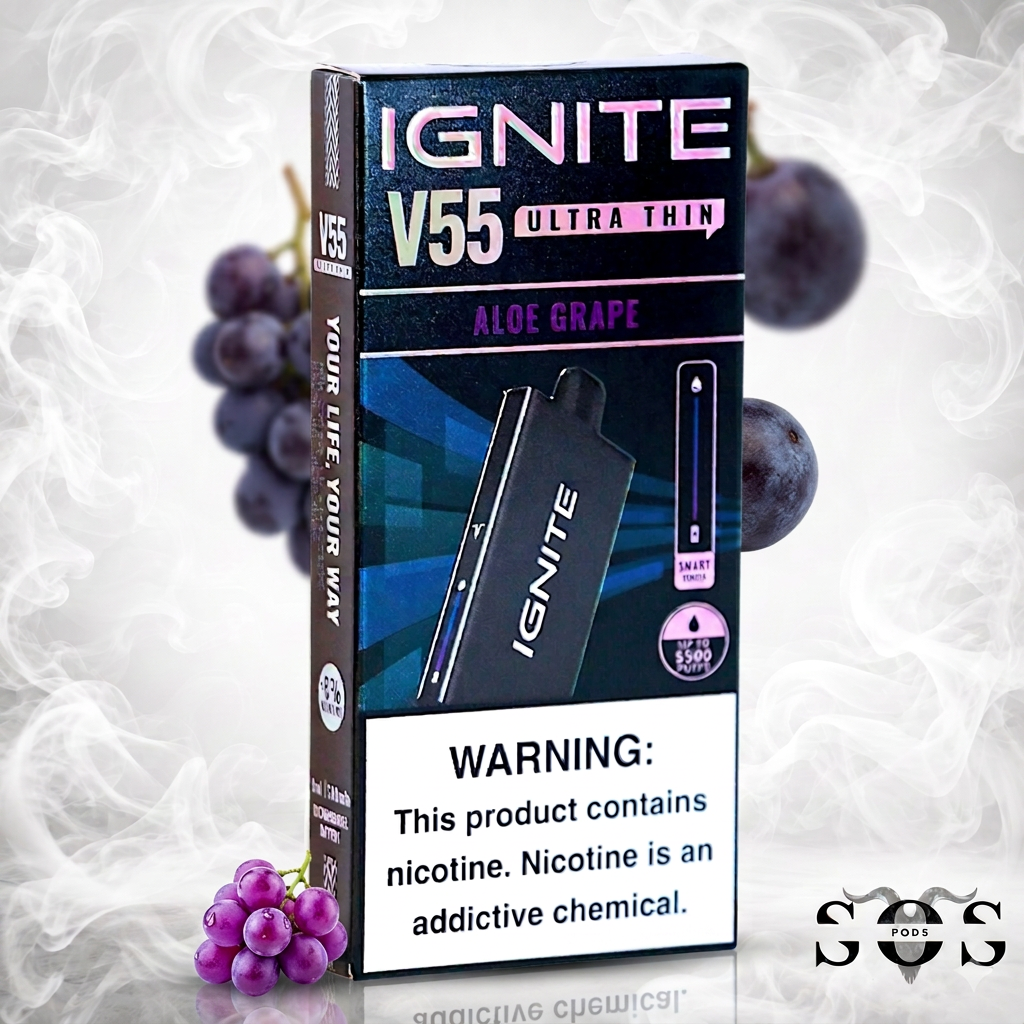 IGNITE V55 NEW EDITION - ULTRA THIN ALOE GRAPE