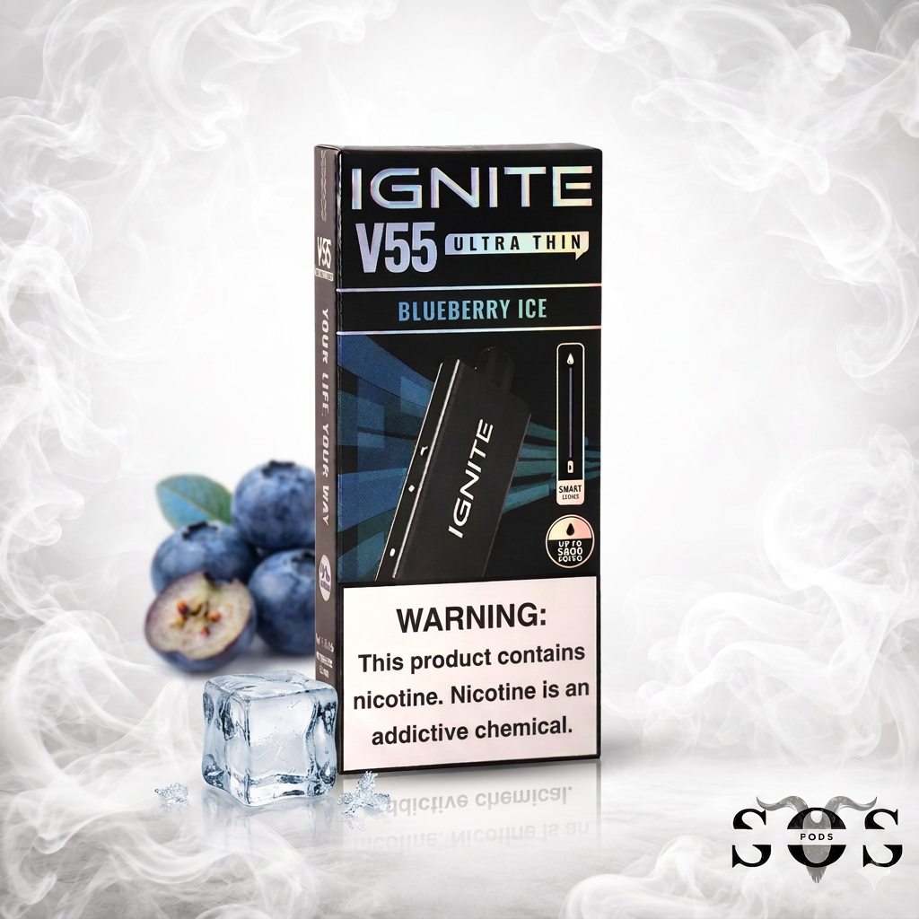 IGNITE V55 NEW EDITION - ULTRA THIN BLUEBERRY ICE