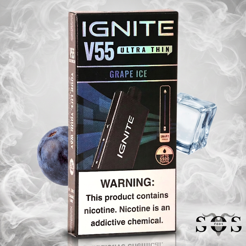 IGNITE V55 NEW EDITION - ULTRA THIN GRAPE ICE