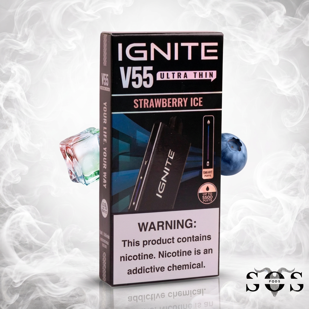 IGNITE V55 NEW EDITION - ULTRA THIN STRAWBERRY ICE