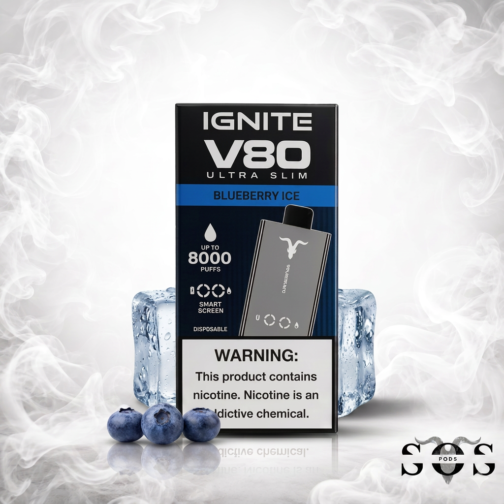 IGNITE V80 ULTRA SLIM BLUEBERRY ICE