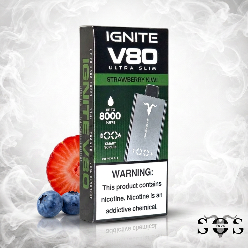 IGNITE V80 ULTRA SLIM STRAWBERRY KIWI