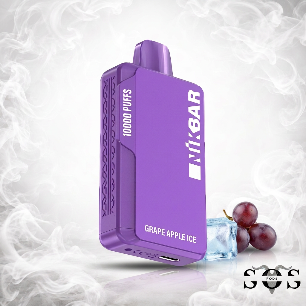 NIKBAR 10K GRAPE APPLE ICE