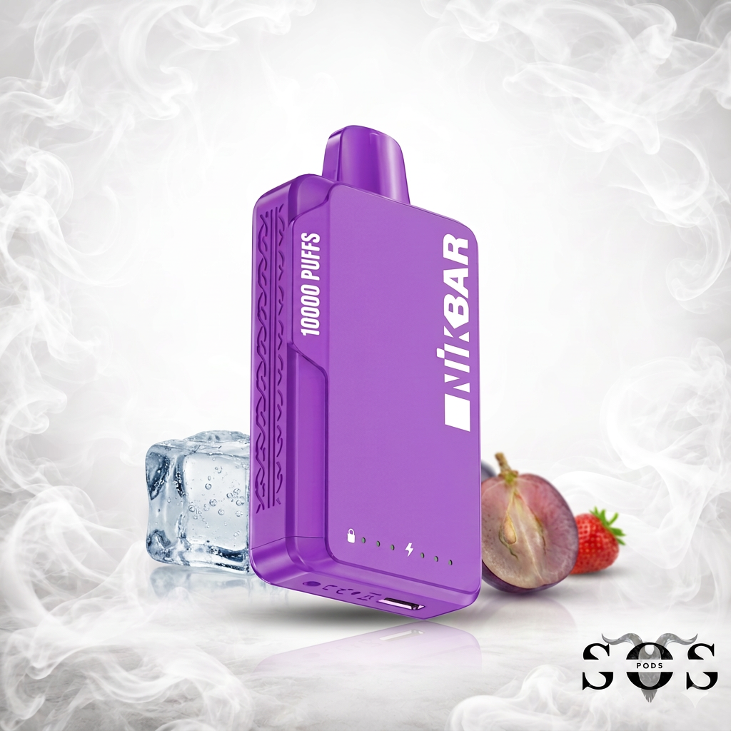 NIKBAR 10K GRAPE STRAWBERRY ICE
